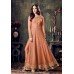 AC4707-G ORANGE INDIAN HEAVY EMBROIDERED WEDDING WEAR DRESS